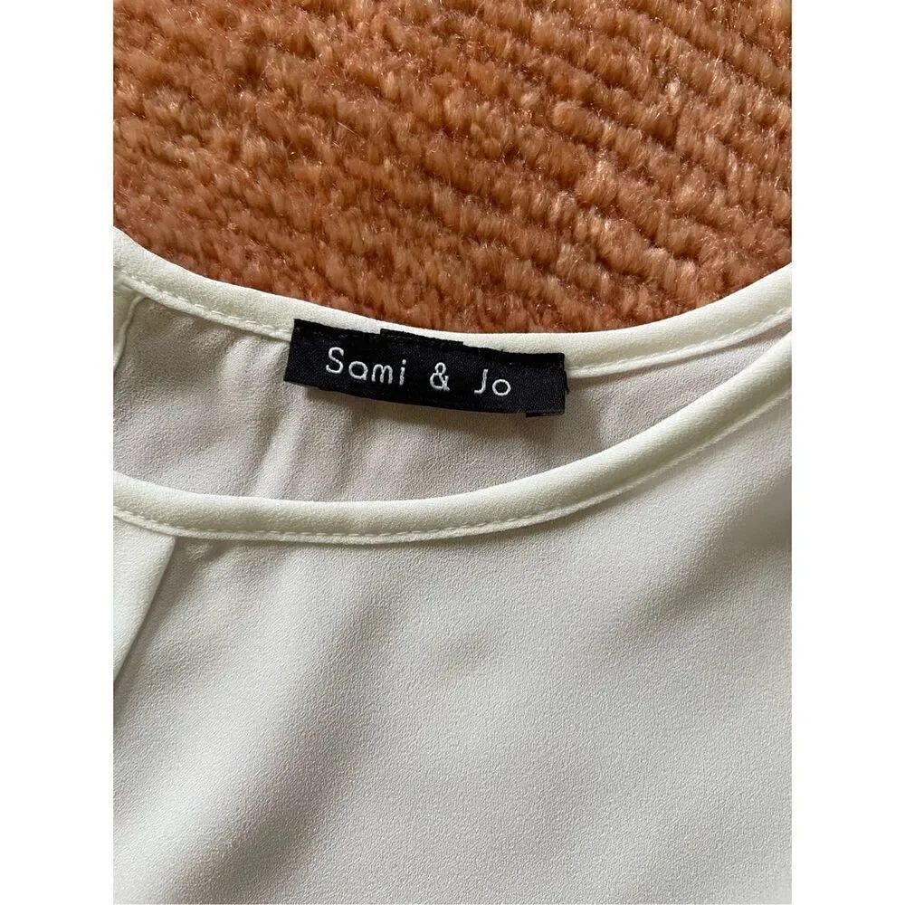 SAMI & JO Cream blouse S - Picture 2 of 7